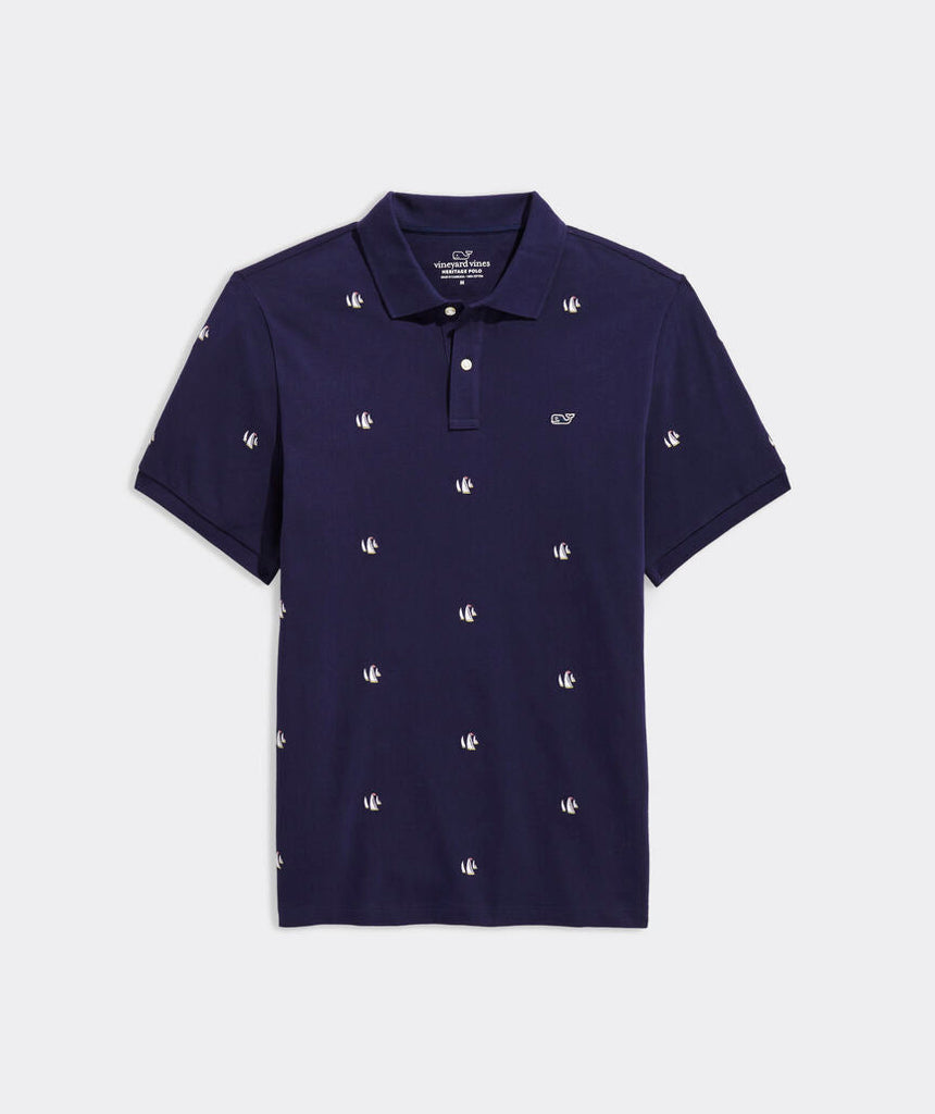 Vineyard Vines Novelty Embroidered Heritage Pique Polo