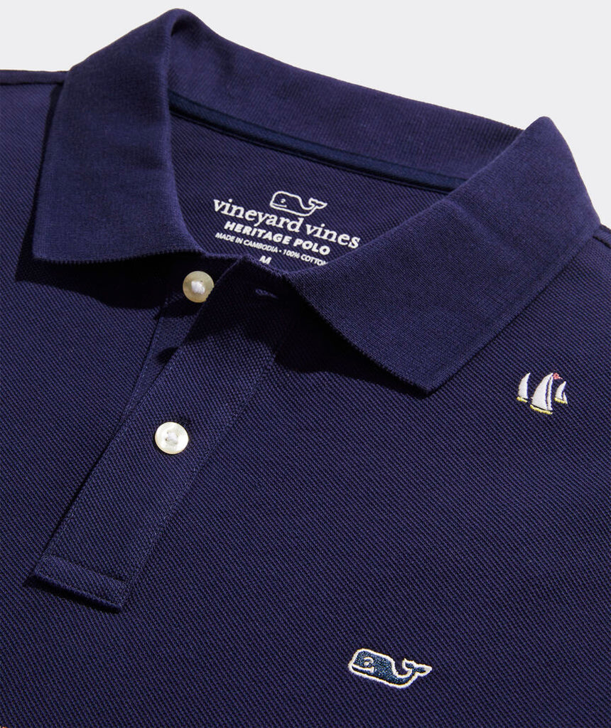 Vineyard Vines Novelty Embroidered Heritage Pique Polo