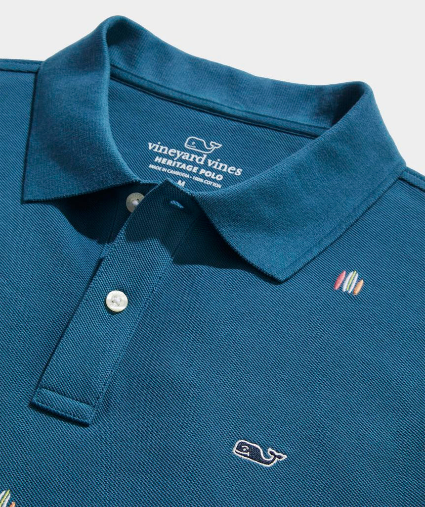 Vineyard Vines Novelty Embroidered Heritage Pique Polo