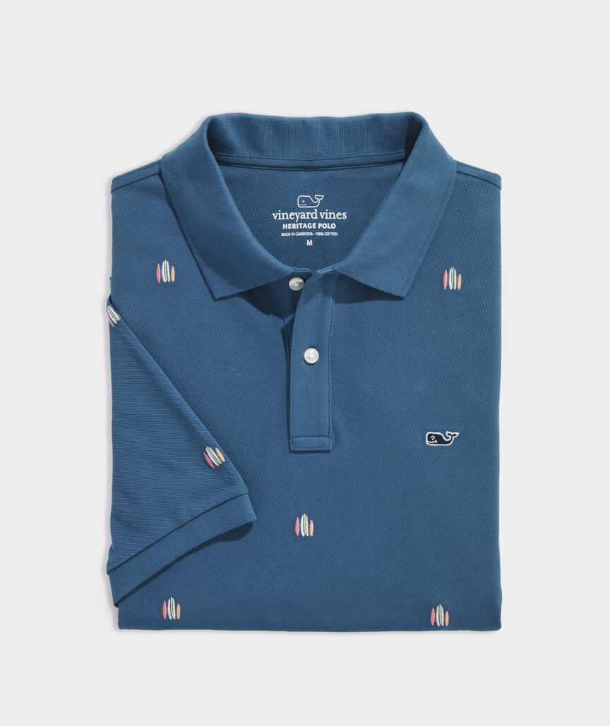 Vineyard Vines Novelty Embroidered Heritage Pique Polo