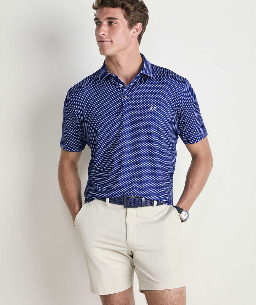 Vineyard Vines Printed Sankaty Performance Polo