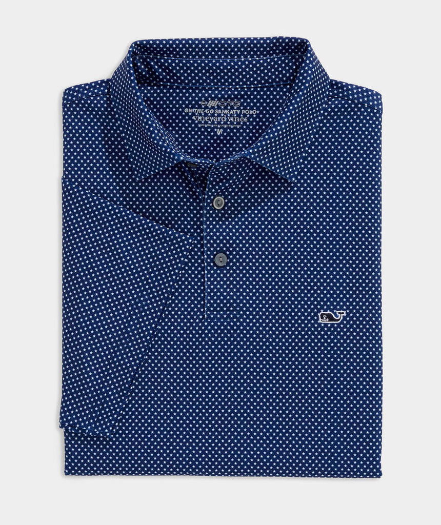 Vineyard Vines Printed Sankaty Performance Polo