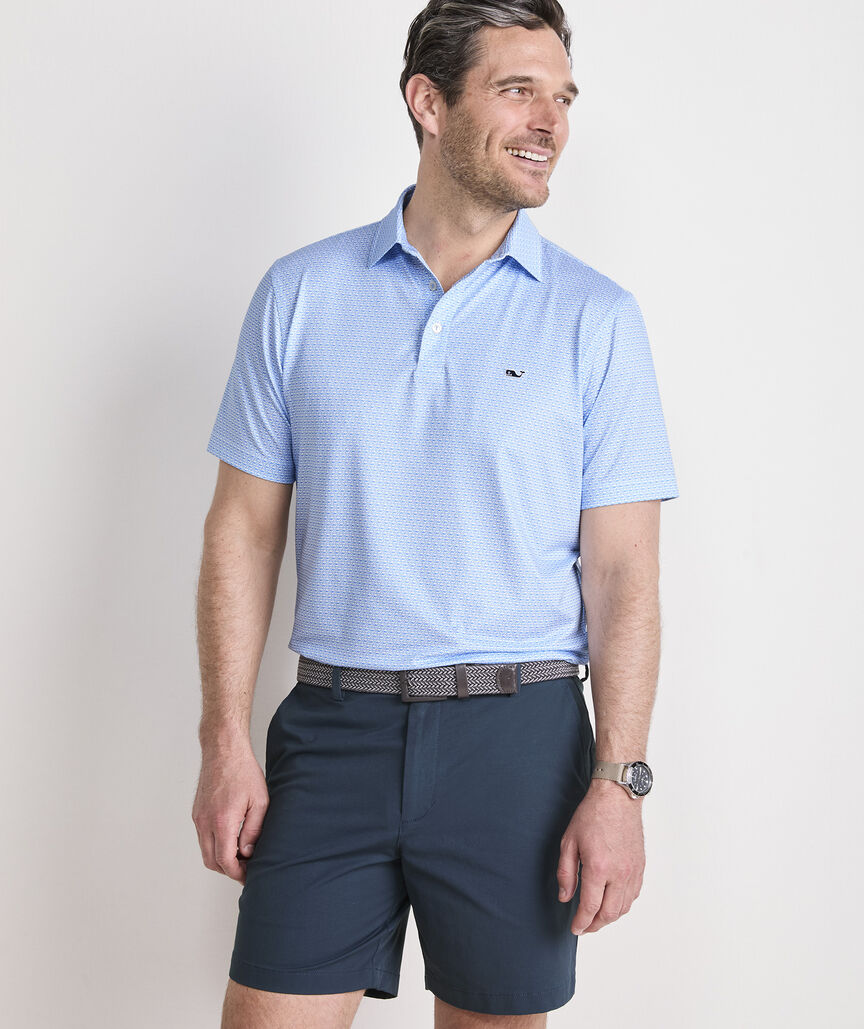 Vineyard Vines Printed Sankaty Performance Polo