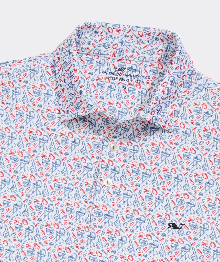 Vineyard Vines Printed Sankaty Performance Polo