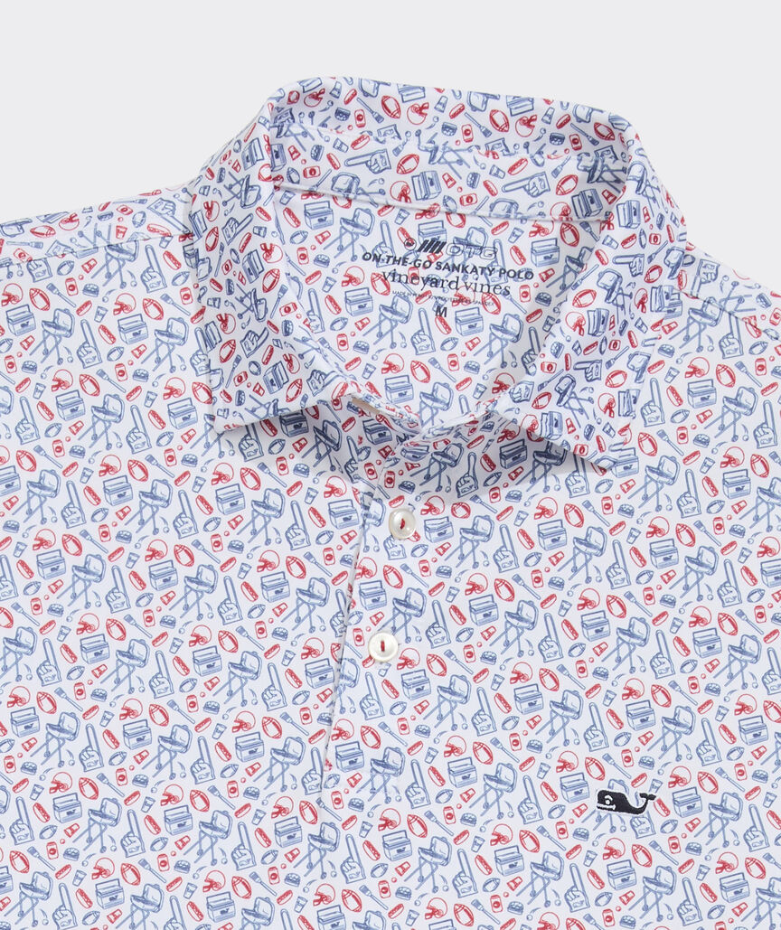 Vineyard Vines Printed Sankaty Performance Polo