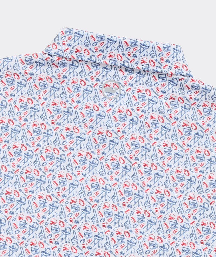 Vineyard Vines Printed Sankaty Performance Polo