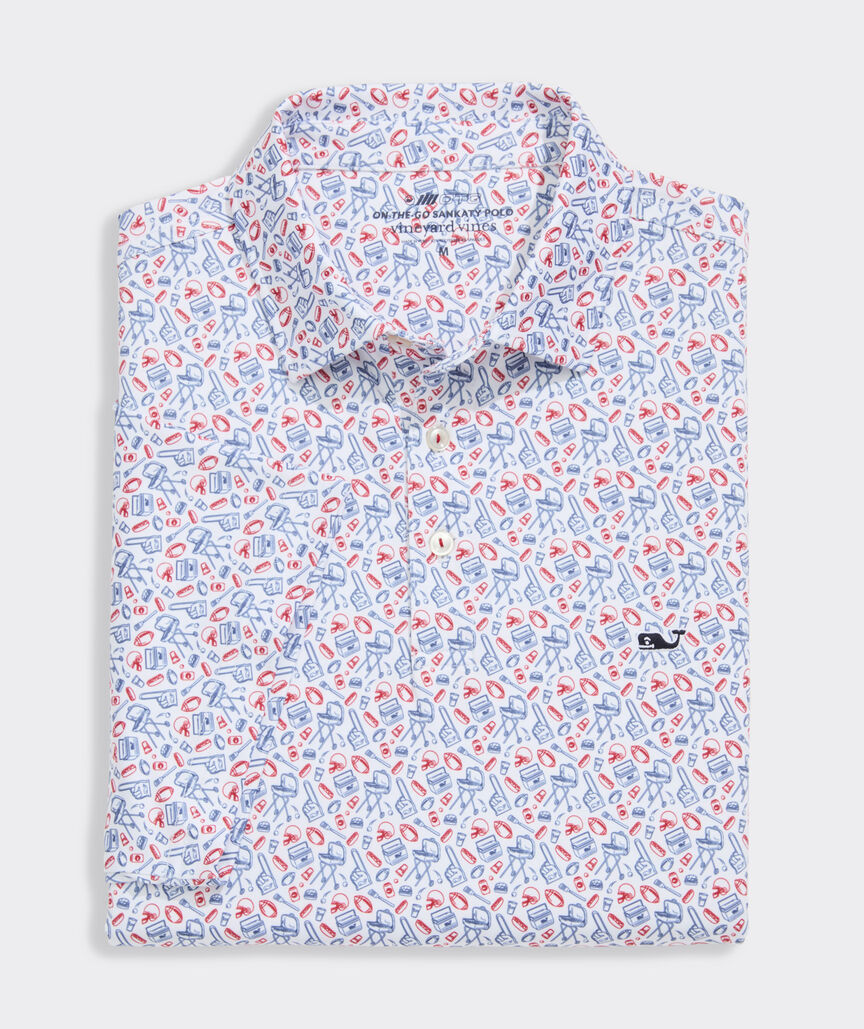 Vineyard Vines Printed Sankaty Performance Polo