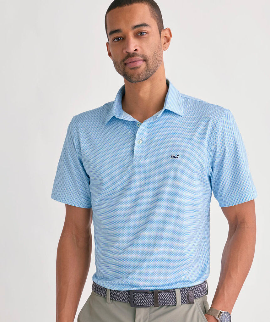 Vineyard Vines Performance Printed Sankaty Polo