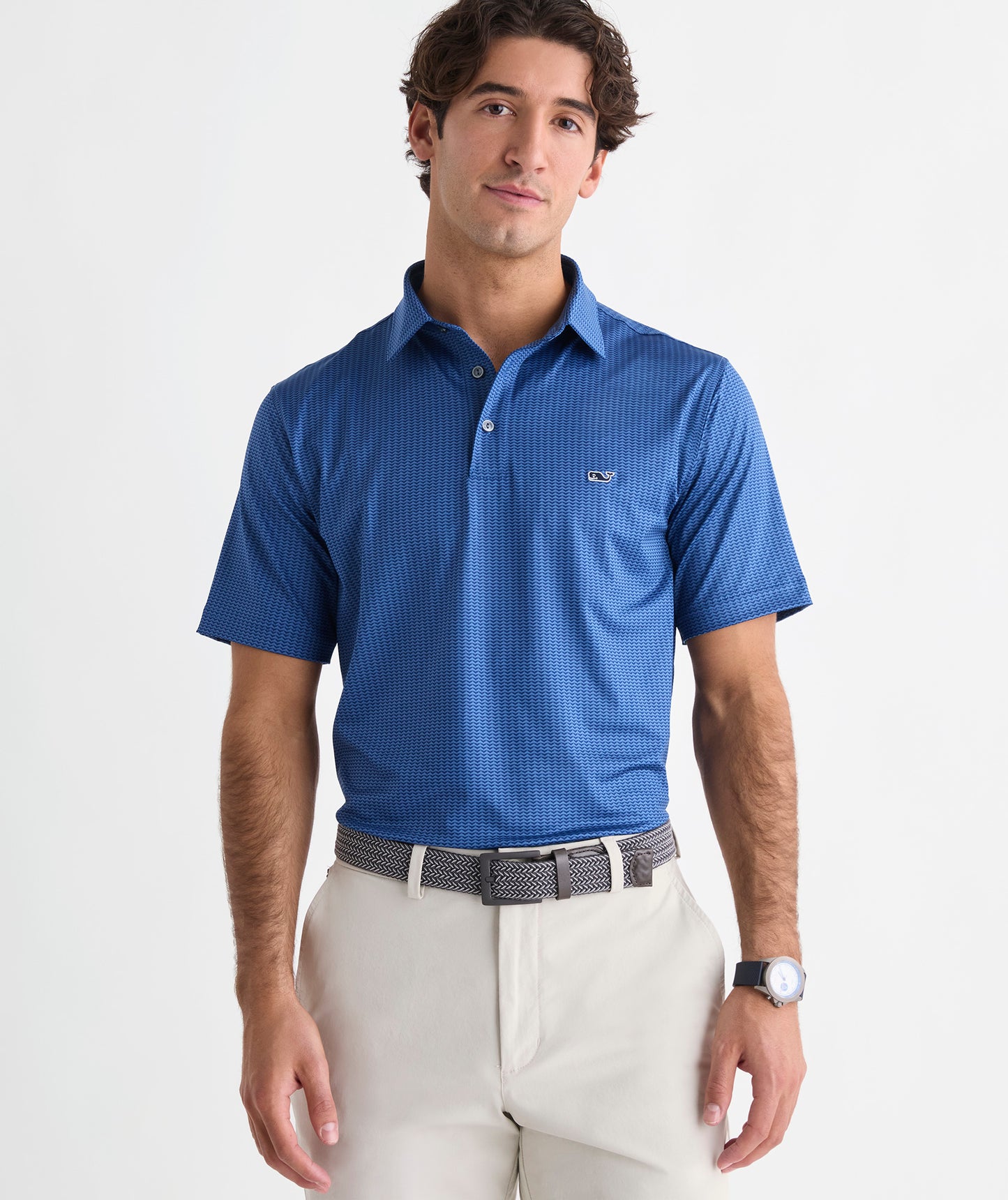 Vineyard Vines Performance Printed Sankaty Polo