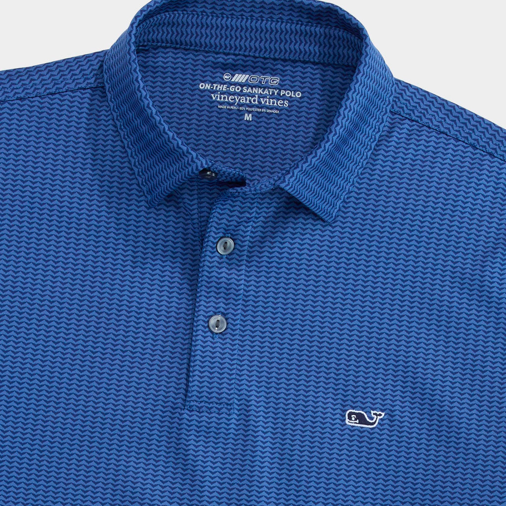 Vineyard Vines Performance Printed Sankaty Polo