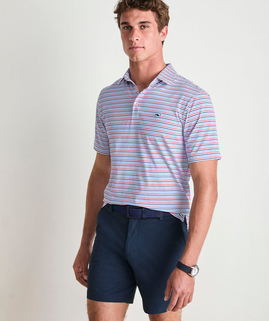 Vineyard Vines Bradley Stripe Sankaty Polo