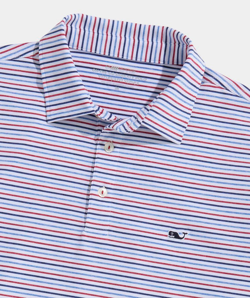 Vineyard Vines Bradley Stripe Sankaty Polo