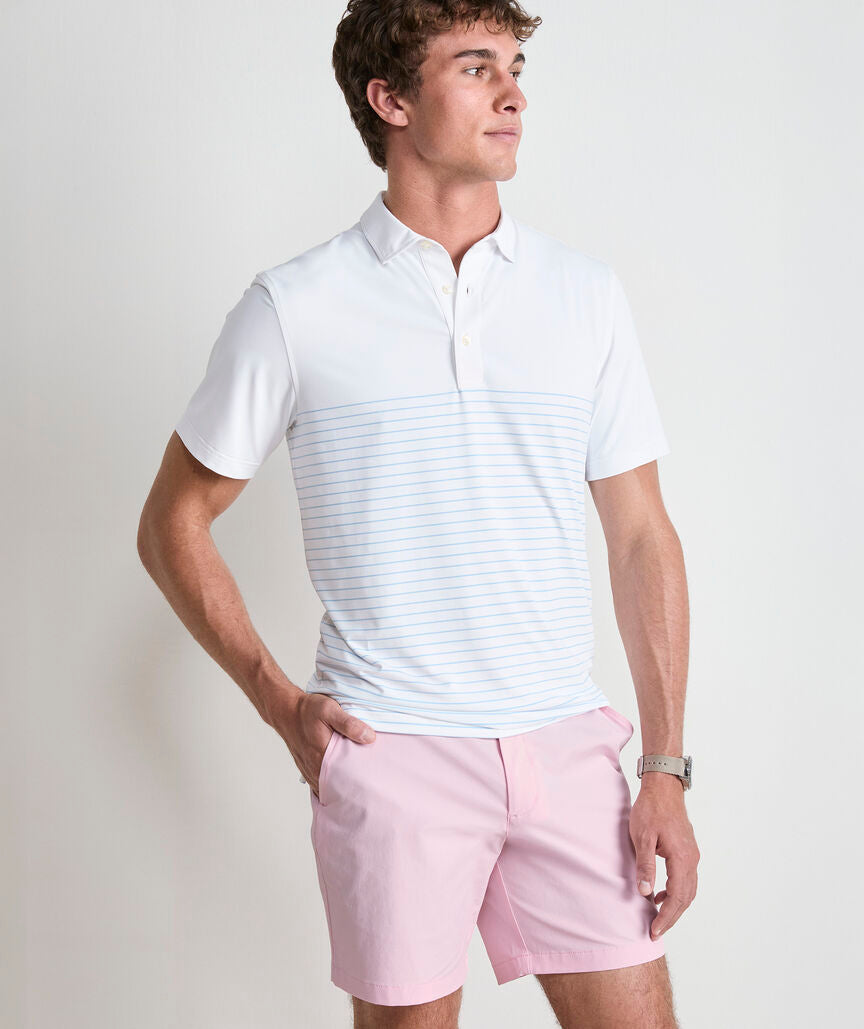 Vineyard Vines Breton Stripe Palmero Performance Polo
