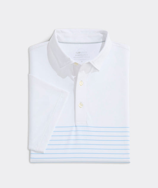 Vineyard Vines Breton Stripe Palmero Performance Polo