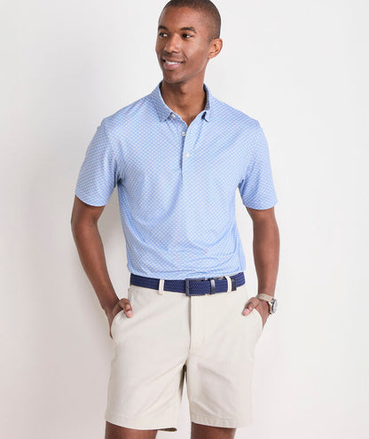 Vineyard Vines Printed Palmero Performance Polo