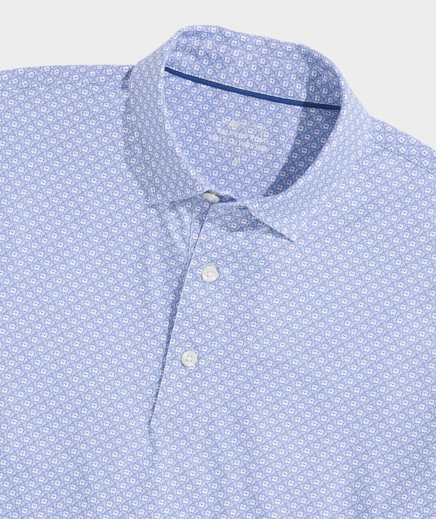 Vineyard Vines Printed Palmero Performance Polo