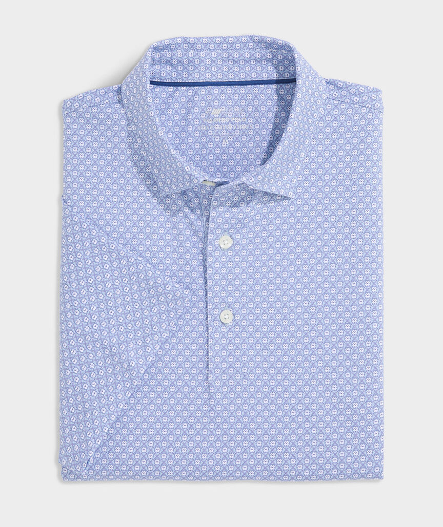 Vineyard Vines Printed Palmero Performance Polo
