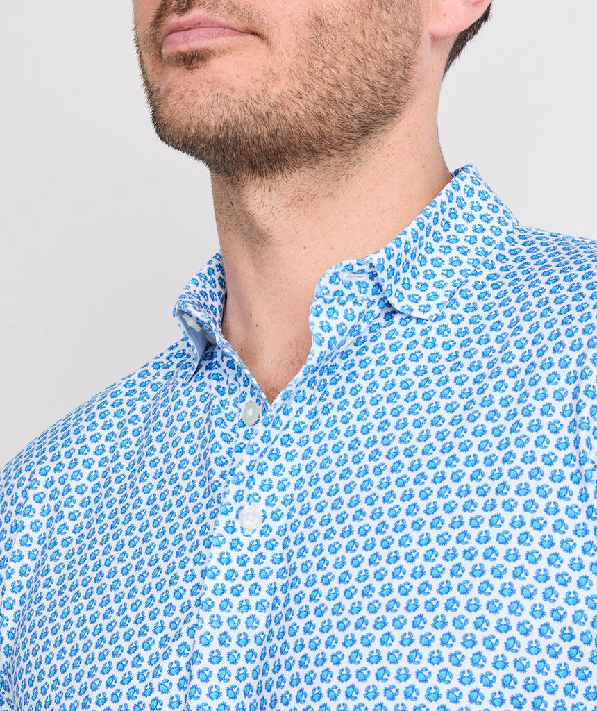 Vineyard Vines Printed Palmero Performance Polo