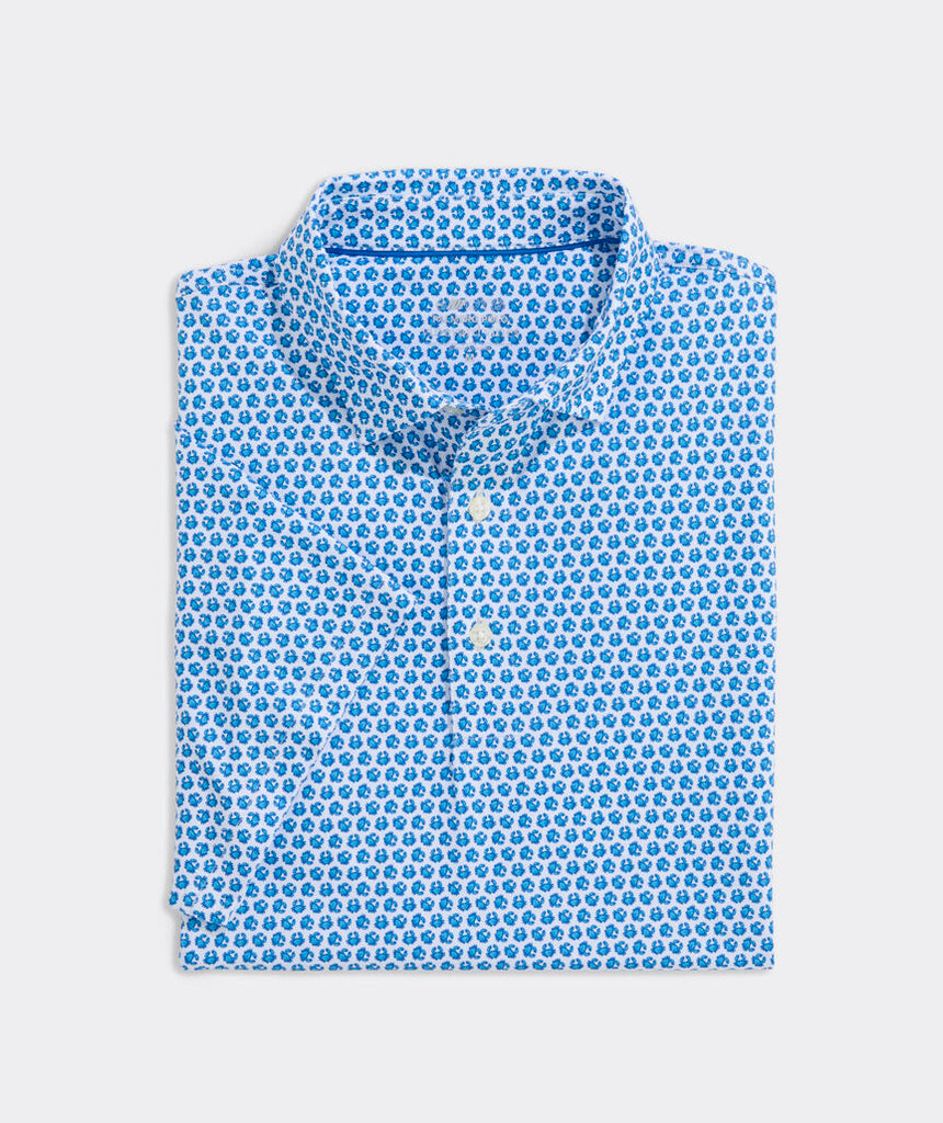 Vineyard Vines Printed Palmero Performance Polo