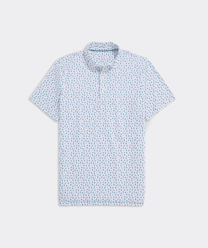 Vineyard Vines Printed Palmero Performance Polo