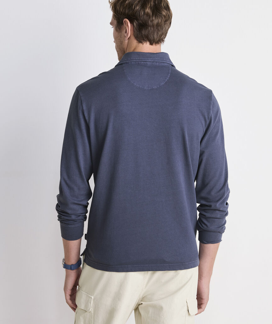 Vineyard Vines Lived-In Long-Sleeve Pique Polo