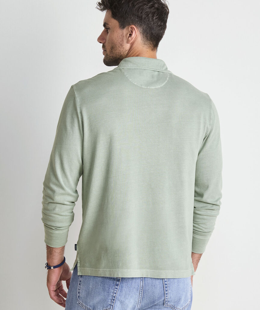 Vineyard Vines Lived-In Long-Sleeve Pique Polo