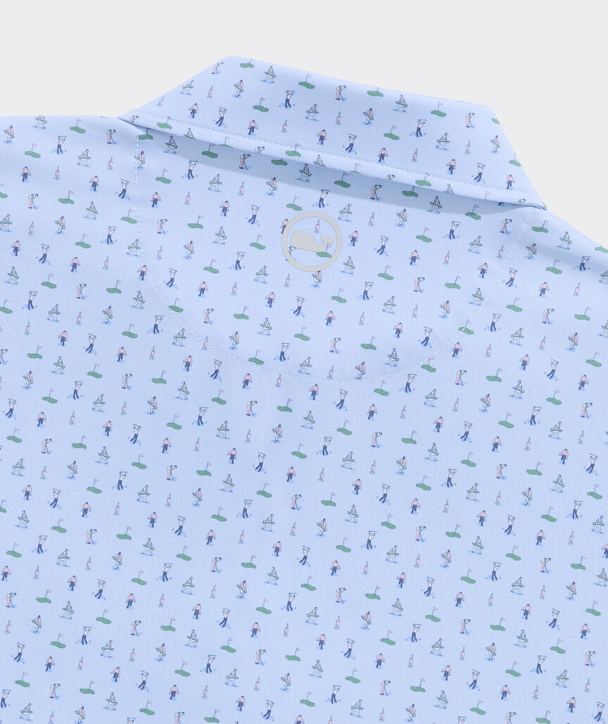 Vineyard Vines Golf Printed Sankaty Performance Polo