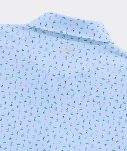 Vineyard Vines Golf Printed Sankaty Performance Polo