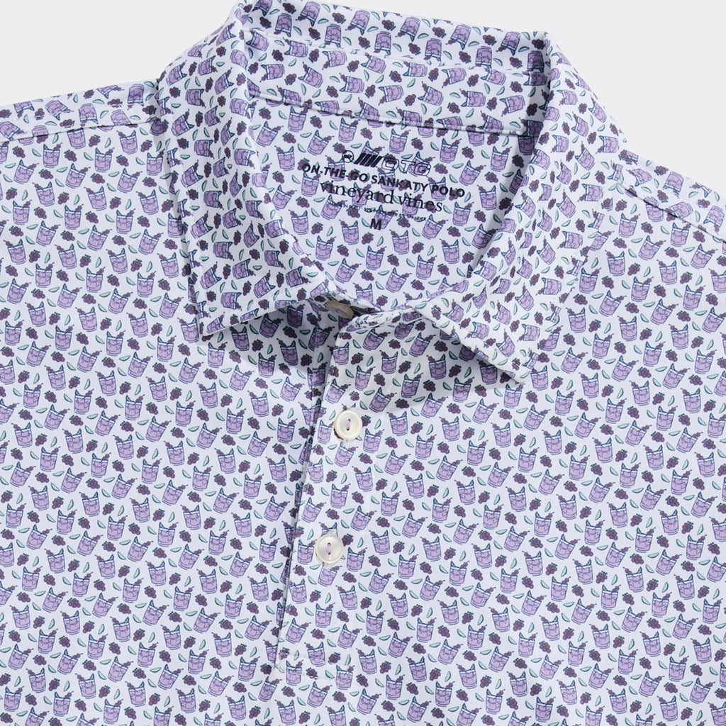 Vineyard Vines Golf Printed Sankaty Performance Polo