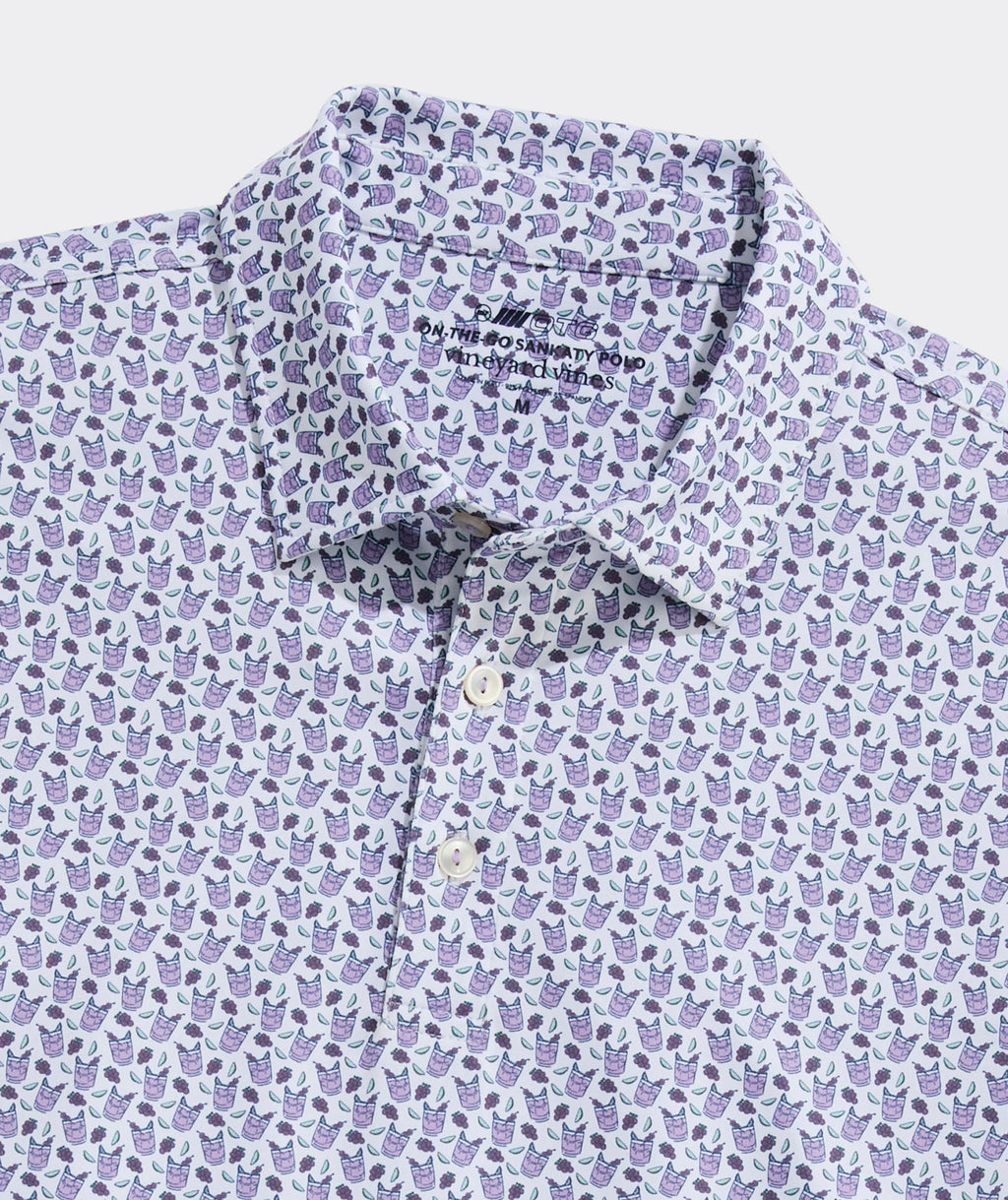 Vineyard Vines Golf Printed Sankaty Performance Polo