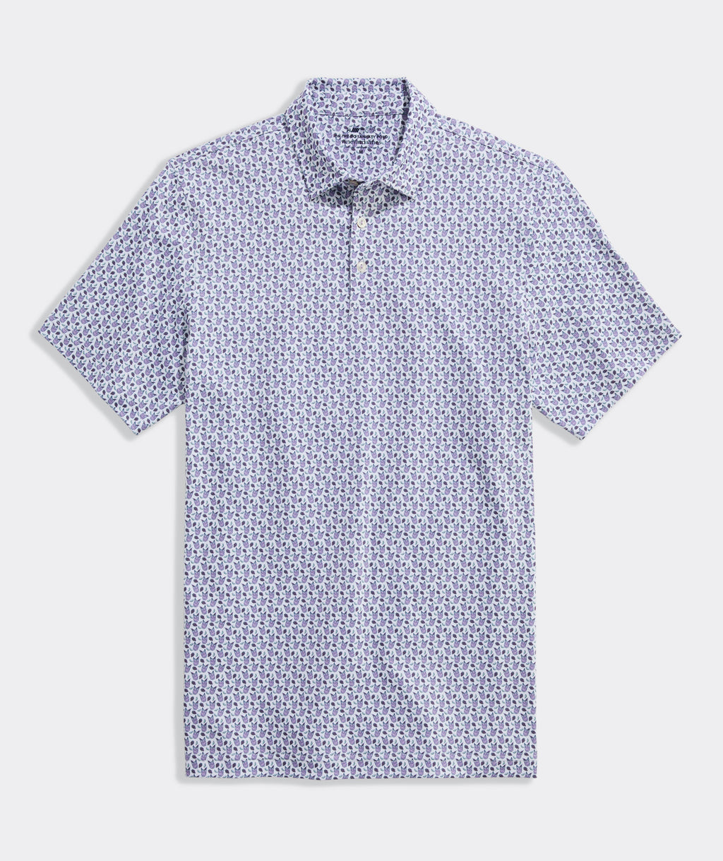Vineyard Vines Golf Printed Sankaty Performance Polo