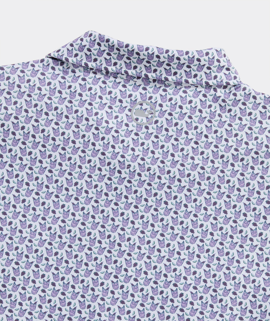 Vineyard Vines Golf Printed Sankaty Performance Polo