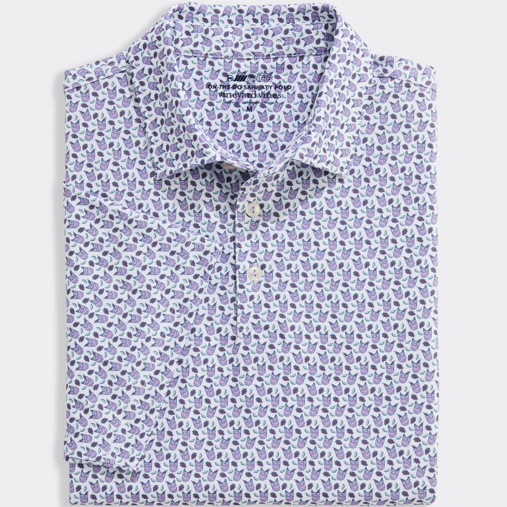 Vineyard Vines Golf Printed Sankaty Performance Polo