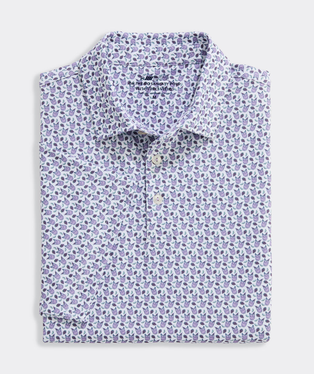 Vineyard Vines Golf Printed Sankaty Performance Polo