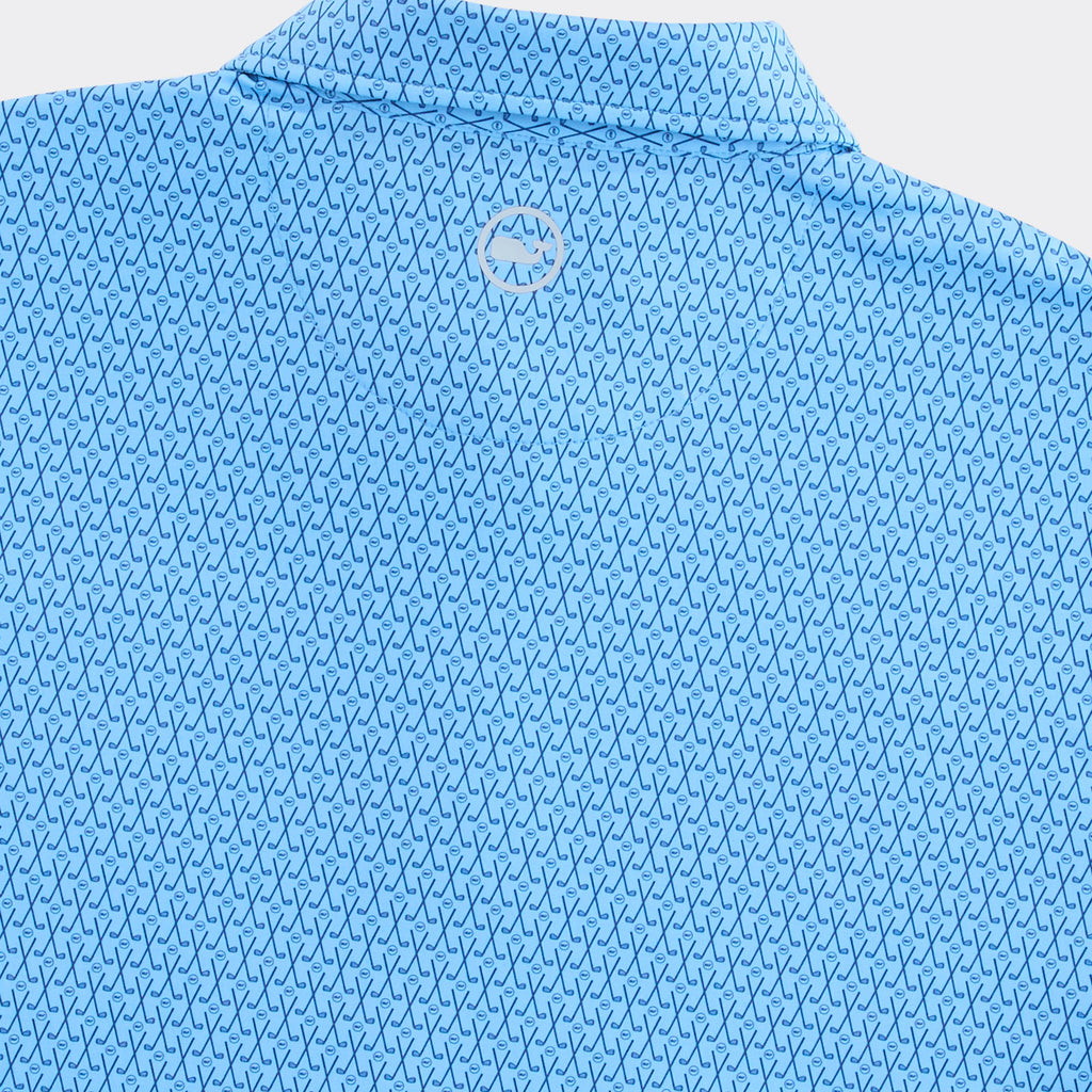 Vineyard Vines Golf Printed Sankaty Performance Polo