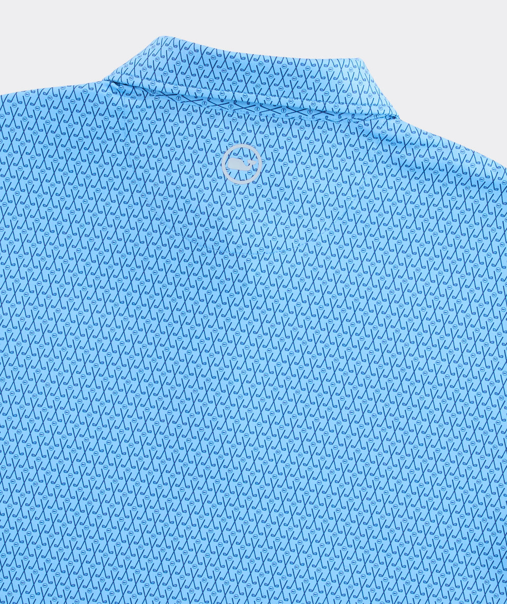 Vineyard Vines Golf Printed Sankaty Performance Polo
