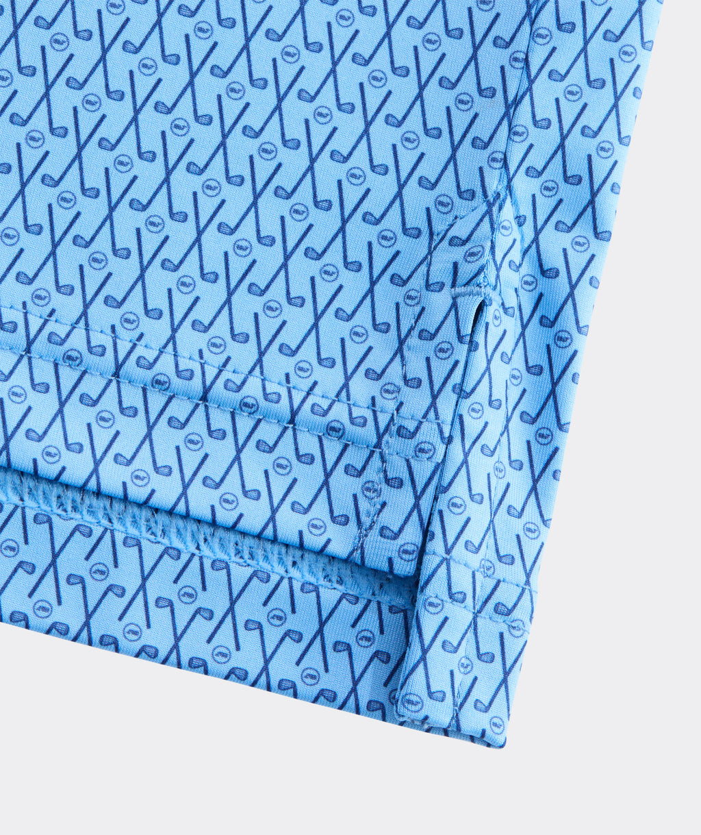 Vineyard Vines Golf Printed Sankaty Performance Polo