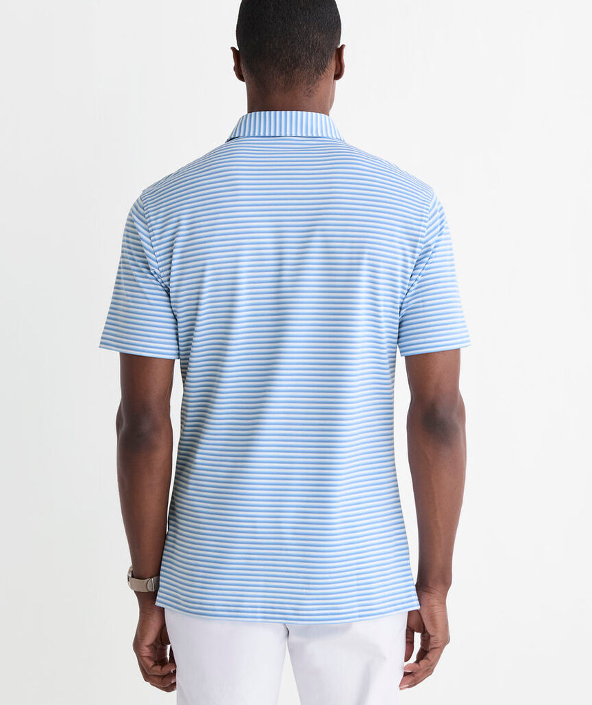 Vineyard Vines Performance Pique Striped Sankaty Polo