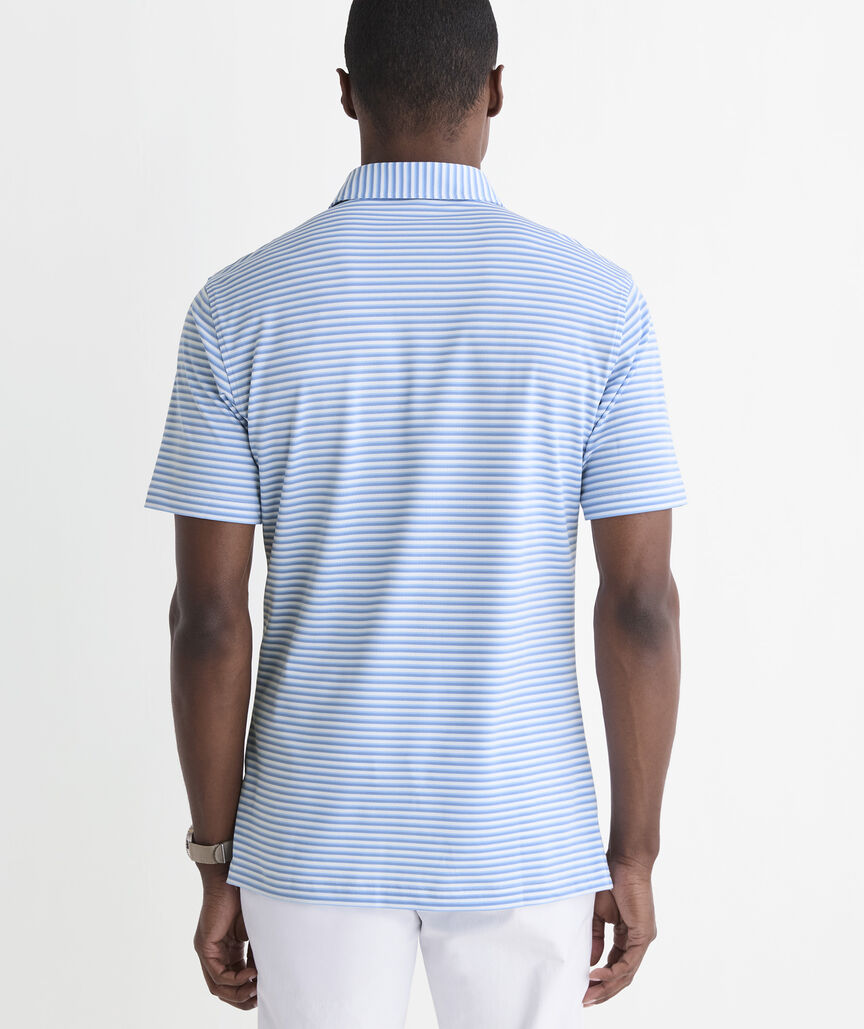 Vineyard Vines Performance Pique Striped Sankaty Polo
