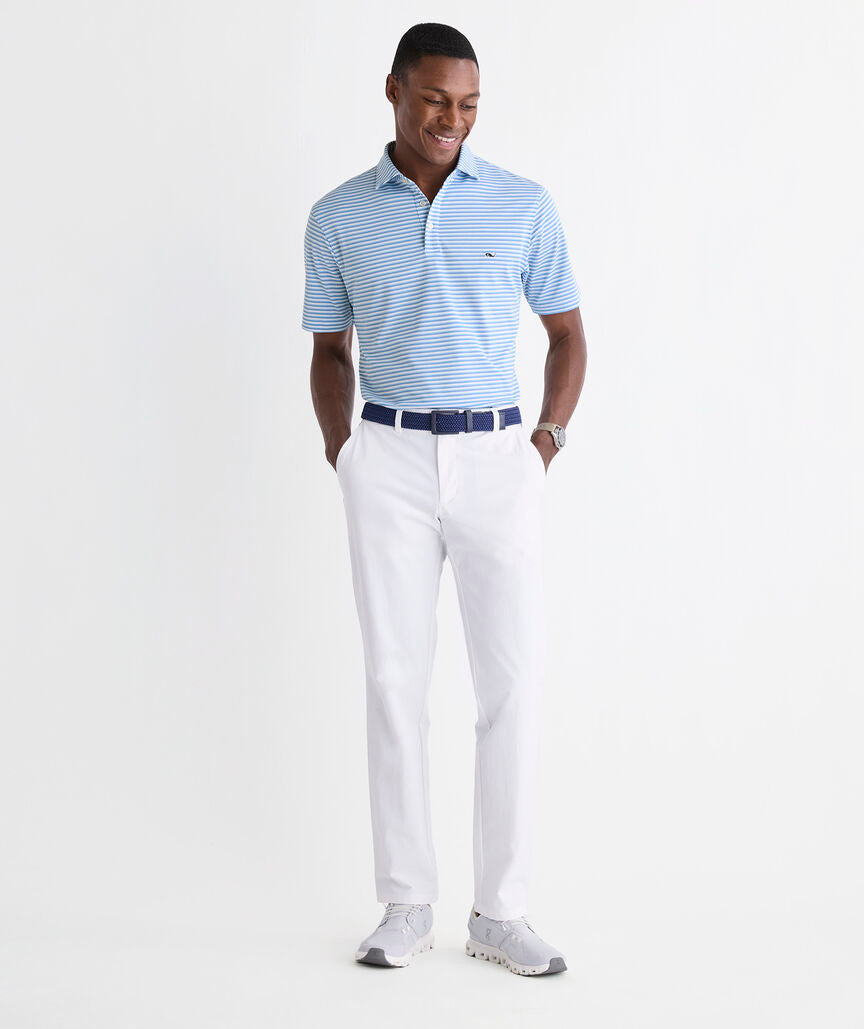 Vineyard Vines Performance Pique Striped Sankaty Polo