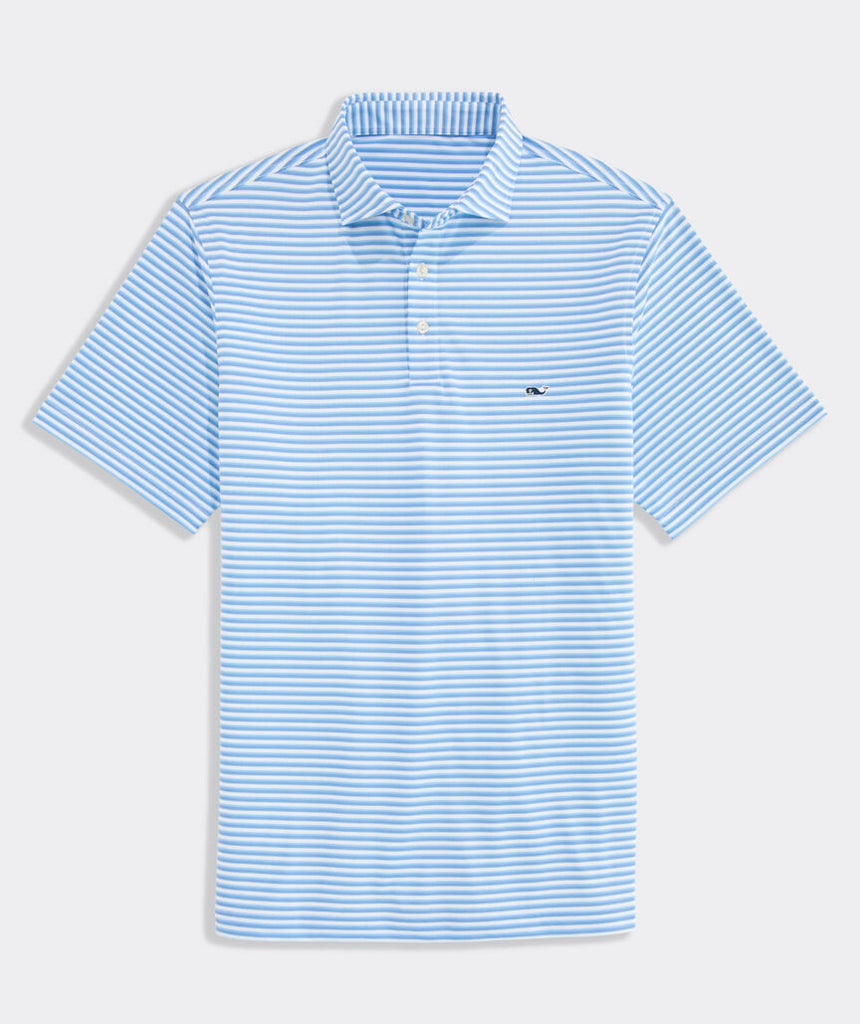 Vineyard Vines Performance Pique Striped Sankaty Polo