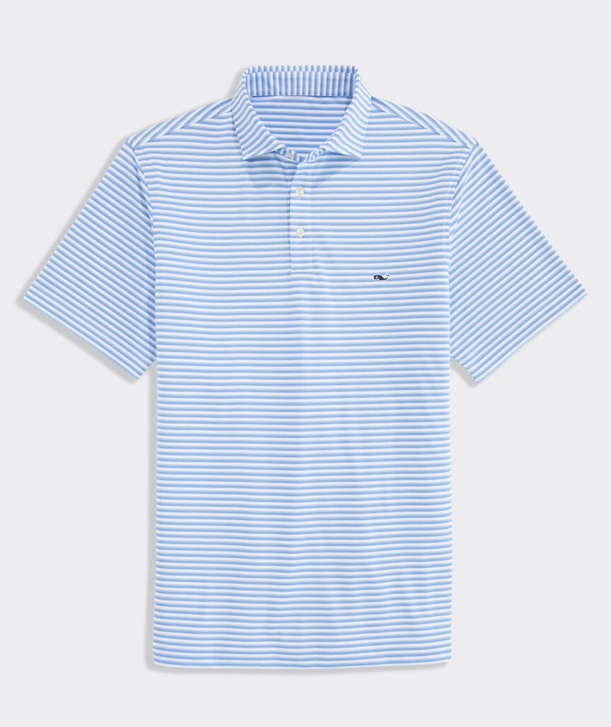 Vineyard Vines Performance Pique Striped Sankaty Polo