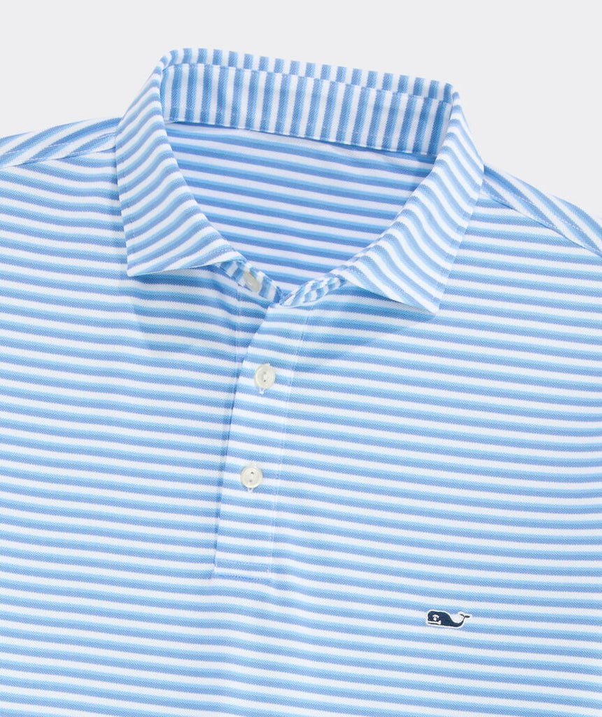 Vineyard Vines Performance Pique Striped Sankaty Polo