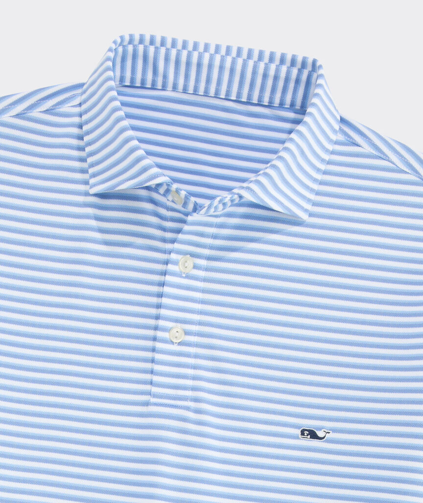 Vineyard Vines Performance Pique Striped Sankaty Polo