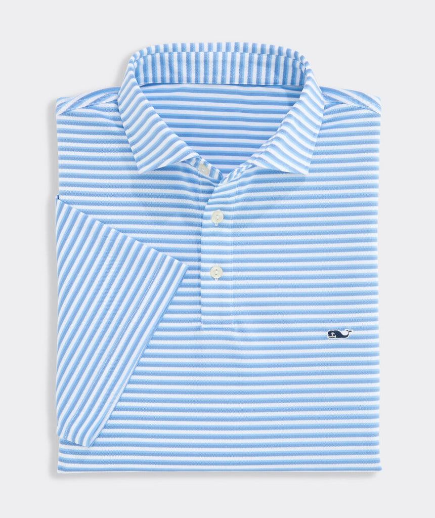 Vineyard Vines Performance Pique Striped Sankaty Polo