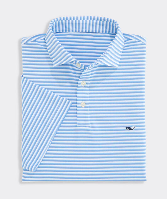 Vineyard Vines Performance Pique Striped Sankaty Polo