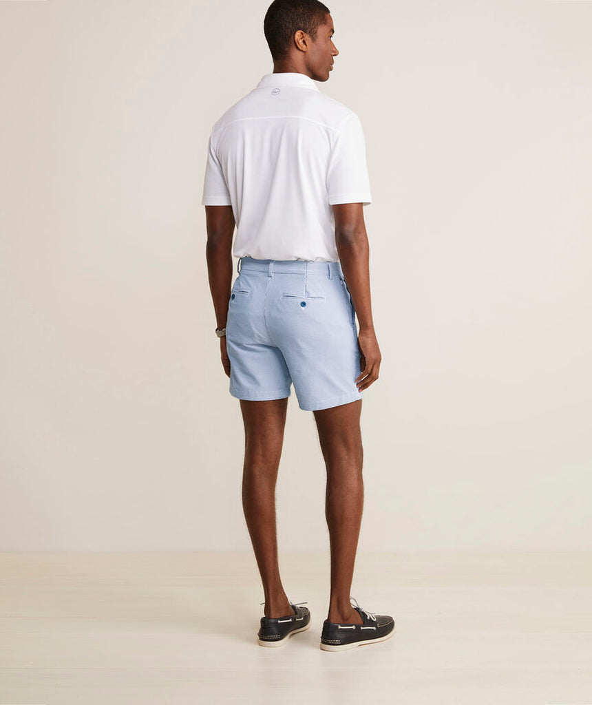 Vineyard Vines 7 Inch On-The-Go Seersucker Shorts