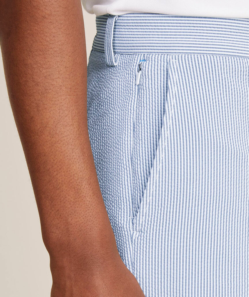 Vineyard Vines 7 Inch On-The-Go Seersucker Shorts