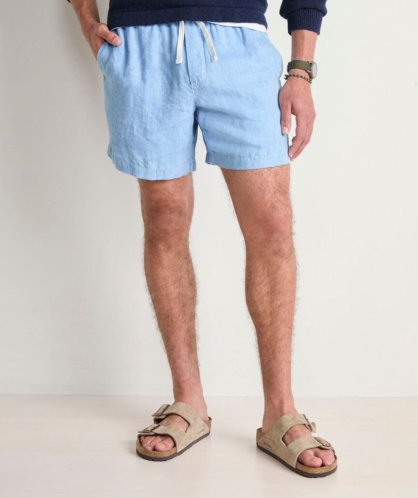 Vineyard Vines 7 Inch Surfside Pull-On Linen Shorts