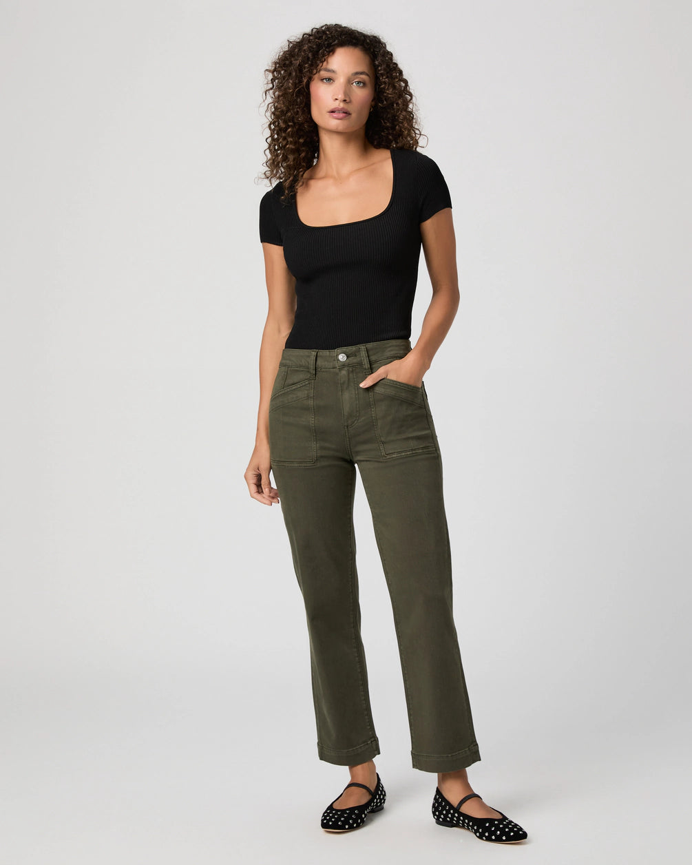 Paige Quincy Ankle Straight Pant